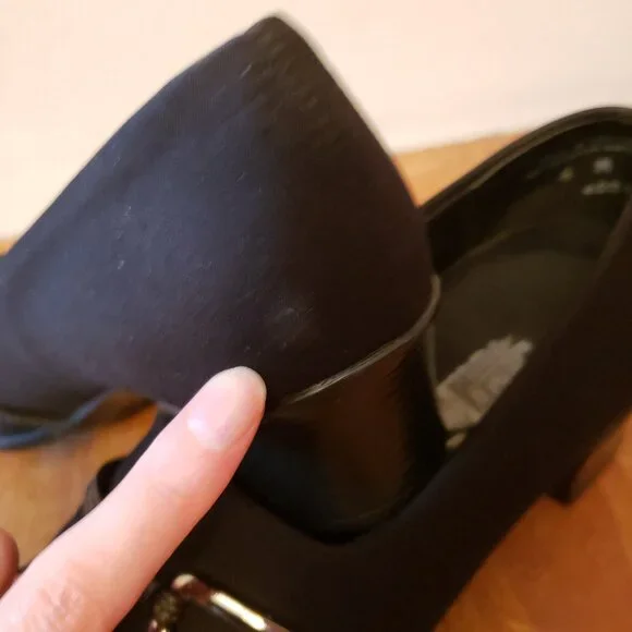 SALE Munro "Cindi" Black square toe pumps US6 - Picture 10 of 11